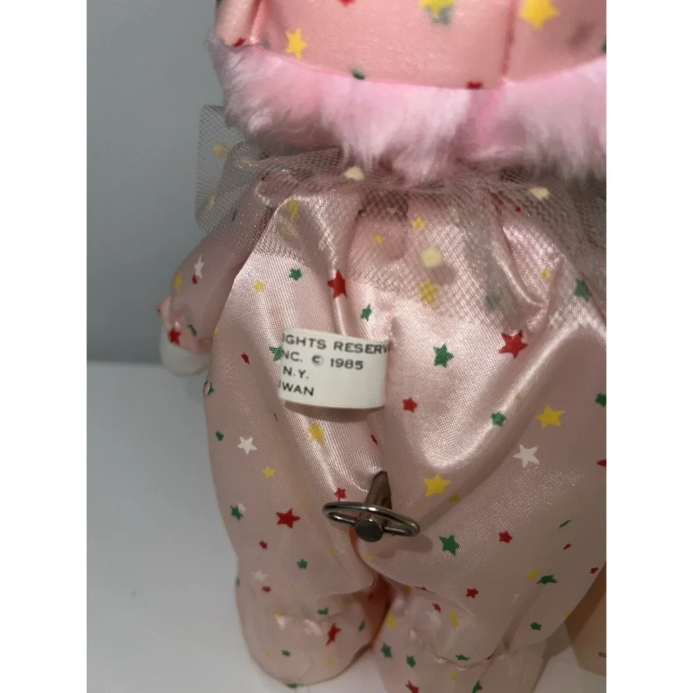 musical wind up clown doll moving head  Pink 10